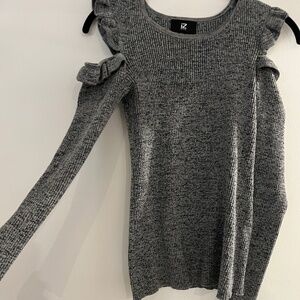 Cold shoulder sweater